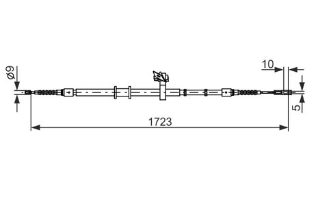 CABLU FRANA DE MANA BOSCH 1 987 482 269 - Compatibil cu AUDI