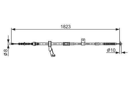 CABLU FRANA DE MANA BOSCH 1 987 482 297 - Compatibil cu TOYOTA
