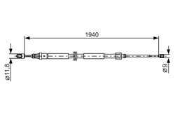 CABLU FRANA DE MANA BOSCH 1 987 482 325 - Compatibil cu RENAULT