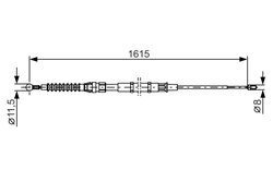 CABLU FRANA DE MANA BOSCH 1 987 482 328 - Compatibil cu SKODA