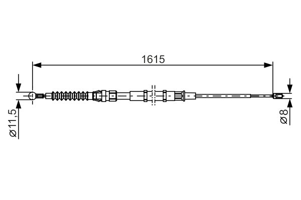 CABLU FRANA DE MANA BOSCH 1 987 482 328 - Compatibil cu SKODA