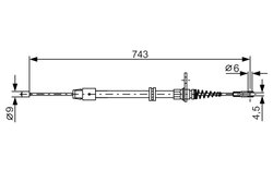 CABLU FRANA DE MANA BOSCH 1 987 482 329 - Compatibil cu MERCEDES-BENZ