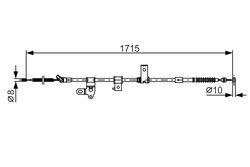 CABLU FRANA DE MANA BOSCH 1 987 482 348 - Compatibil cu TOYOTA