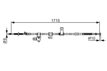 CABLU FRANA DE MANA BOSCH 1 987 482 348 - Compatibil cu TOYOTA