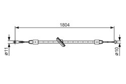 CABLU FRANA DE MANA BOSCH 1 987 482 380 - Compatibil cu MERCEDES-BENZ