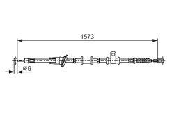 CABLU FRANA DE MANA BOSCH 1 987 482 399 - Compatibil cu MITSUBISHI