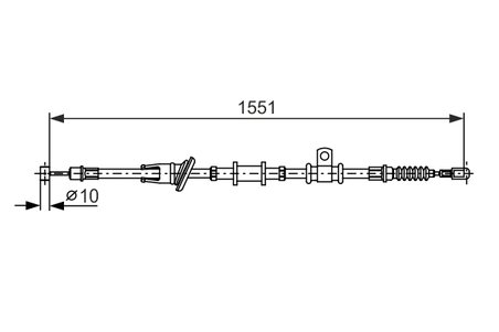 CABLU FRANA DE MANA BOSCH 1 987 482 400 - Compatibil cu MITSUBISHI
