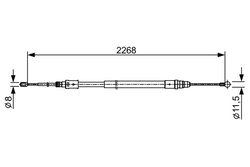 CABLU FRANA DE MANA BOSCH 1 987 482 409 - Compatibil cu CITROEN