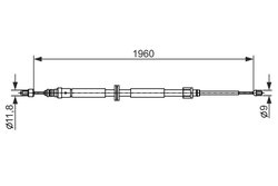 CABLU FRANA DE MANA BOSCH 1 987 482 432 - Compatibil cu RENAULT