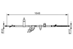 CABLU FRANA DE MANA BOSCH 1 987 482 442 - Compatibil cu TOYOTA