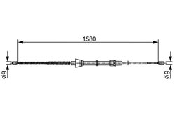 CABLU FRANA DE MANA BOSCH 1 987 482 446 - Compatibil cu SEAT, SKODA, VW