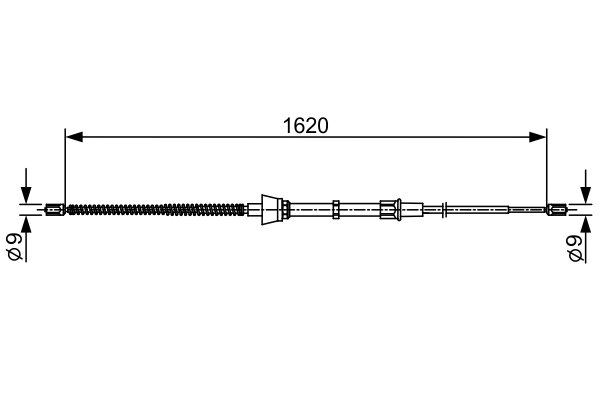 CABLU FRANA DE MANA BOSCH 1 987 482 448 - Compatibil cu VW