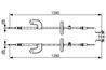 CABLU FRANA DE MANA BOSCH 1 987 482 459 - Compatibil cu CHEVROLET