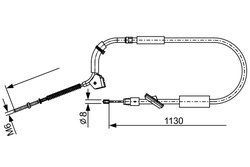 CABLU FRANA DE MANA BOSCH 1 987 482 490 - Compatibil cu MERCEDES-BENZ