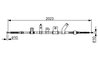 CABLU FRANA DE MANA BOSCH 1 987 482 515 - Compatibil cu MITSUBISHI