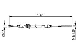 CABLU FRANA DE MANA BOSCH 1 987 482 547 - Compatibil cu RENAULT