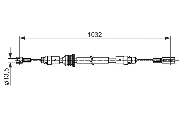 CABLU FRANA DE MANA BOSCH 1 987 482 548 - Compatibil cu RENAULT