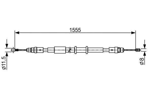 CABLU FRANA DE MANA BOSCH 1 987 482 552 - Compatibil cu RENAULT