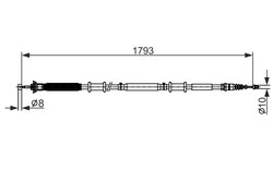 CABLU FRANA DE MANA BOSCH 1 987 482 580 - Compatibil cu ALFA ROMEO