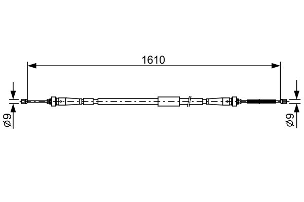 CABLU FRANA DE MANA BOSCH 1 987 482 636 - Compatibil cu RENAULT