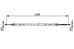 CABLU FRANA DE MANA BOSCH 1 987 482 637 - Compatibil cu RENAULT