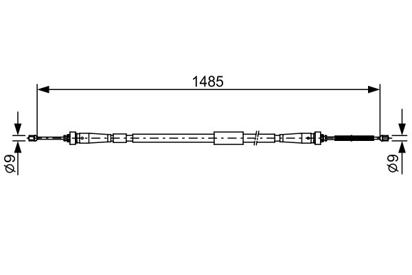 CABLU FRANA DE MANA BOSCH 1 987 482 637 - Compatibil cu RENAULT