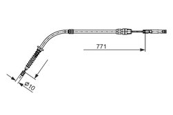 CABLU FRANA DE MANA BOSCH 1 987 482 658 - Compatibil cu MINI