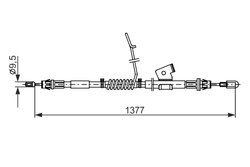 CABLU FRANA DE MANA BOSCH 1 987 482 672 - Compatibil cu FORD