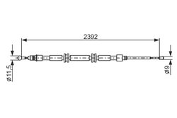 CABLU FRANA DE MANA BOSCH 1 987 482 676 - Compatibil cu RENAULT