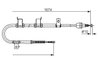 CABLU FRANA DE MANA BOSCH 1 987 482 714 - Compatibil cu HYUNDAI