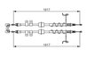 CABLU FRANA DE MANA BOSCH 1 987 482 776 - Compatibil cu FORD