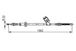 CABLU FRANA DE MANA BOSCH 1 987 482 747 - Compatibil cu JEEP