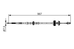 CABLU FRANA DE MANA BOSCH 1 987 482 794 - Compatibil cu BMW