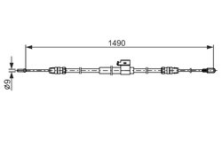 CABLU FRANA DE MANA BOSCH 1 987 482 832 - Compatibil cu FORD