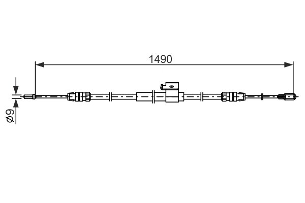 CABLU FRANA DE MANA BOSCH 1 987 482 832 - Compatibil cu FORD