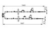 CABLU FRANA DE MANA BOSCH 1 987 482 858 - Compatibil cu CHEVROLET, OPEL, VAUXHALL
