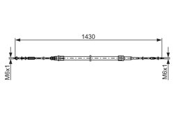 CABLU FRANA DE MANA BOSCH 1 987 482 864 - Compatibil cu VW