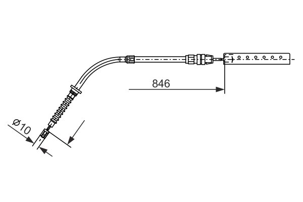 CABLU FRANA DE MANA BOSCH 1 987 482 866 - Compatibil cu MINI