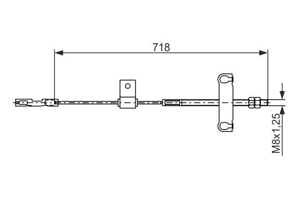 CABLU FRANA DE MANA BOSCH 1 987 482 877 - Compatibil cu FORD