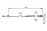 CABLU FRANA DE MANA BOSCH 1 987 482 877 - Compatibil cu FORD