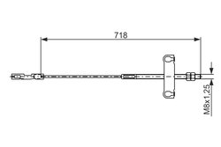CABLU FRANA DE MANA BOSCH 1 987 482 876 - Compatibil cu FORD, FORD AUSTRALIA