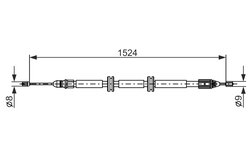 CABLU FRANA DE MANA BOSCH 1 987 482 888 - Compatibil cu RENAULT