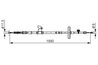 CABLU FRANA DE MANA BOSCH 1 987 482 885 - Compatibil cu OPEL, VAUXHALL