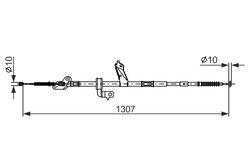 CABLU FRANA DE MANA BOSCH 1 987 482 902 - Compatibil cu TOYOTA