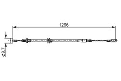 CABLU FRANA DE MANA BOSCH 1 987 482 894 - Compatibil cu IVECO