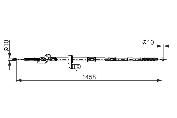 CABLU FRANA DE MANA BOSCH 1 987 482 904 - Compatibil cu TOYOTA