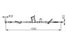 CABLU FRANA DE MANA BOSCH 1 987 482 919 - Compatibil cu HONDA, HONDA (DONGFENG)
