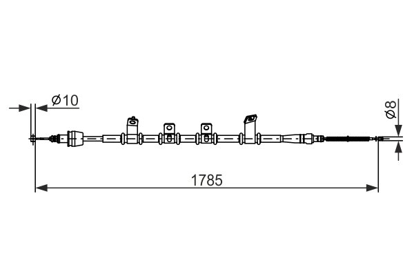 CABLU FRANA DE MANA BOSCH 1 987 482 921 - Compatibil cu HYUNDAI, KIA