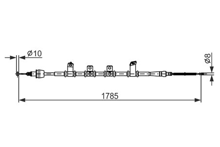 CABLU FRANA DE MANA BOSCH 1 987 482 921 - Compatibil cu HYUNDAI, KIA