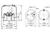 Burduf suspensie pneumatica Phoenix 1 D 23 G-1